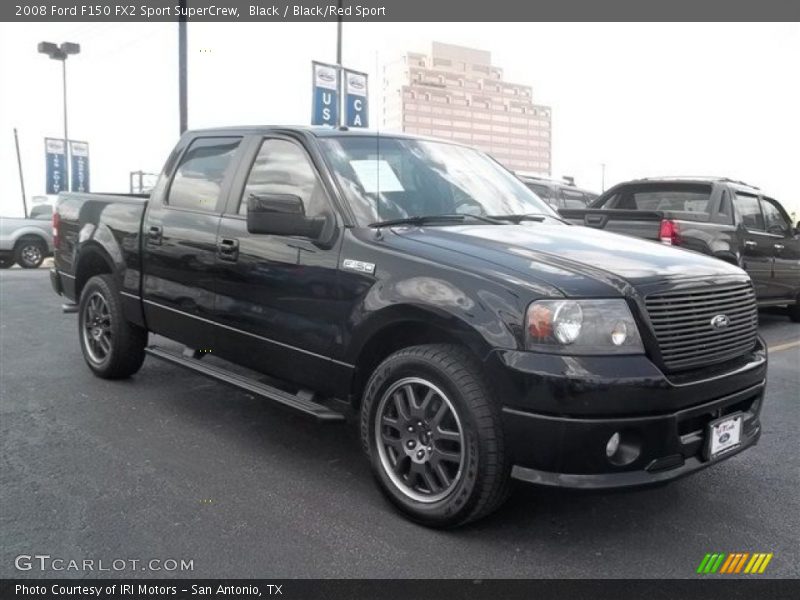 Black / Black/Red Sport 2008 Ford F150 FX2 Sport SuperCrew