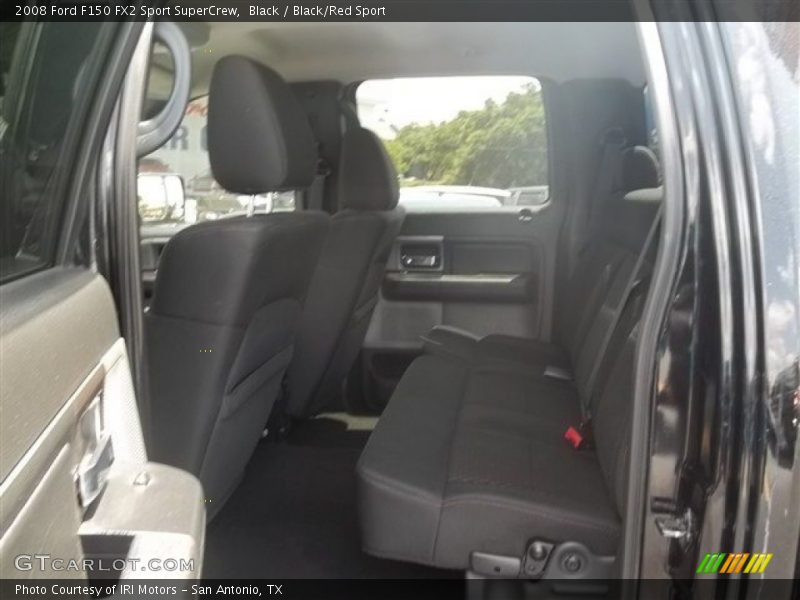 Black / Black/Red Sport 2008 Ford F150 FX2 Sport SuperCrew