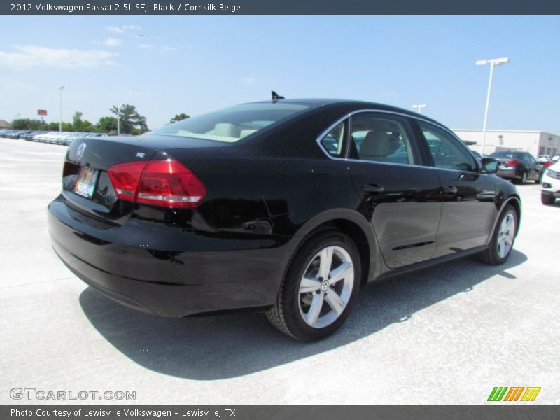 Black / Cornsilk Beige 2012 Volkswagen Passat 2.5L SE
