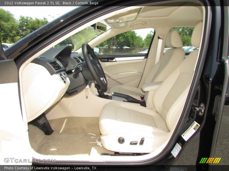 Black / Cornsilk Beige 2012 Volkswagen Passat 2.5L SE