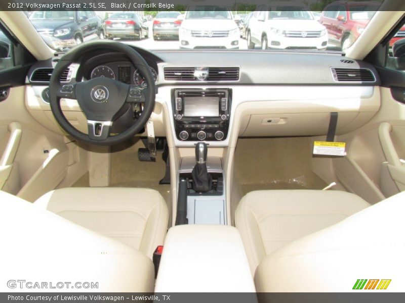Black / Cornsilk Beige 2012 Volkswagen Passat 2.5L SE
