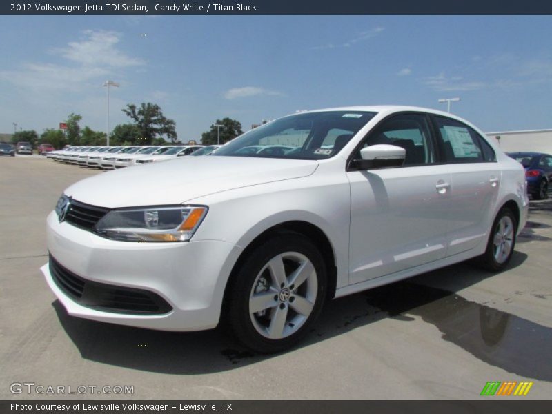 Candy White / Titan Black 2012 Volkswagen Jetta TDI Sedan