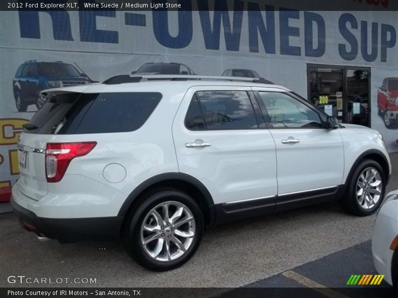 White Suede / Medium Light Stone 2012 Ford Explorer XLT