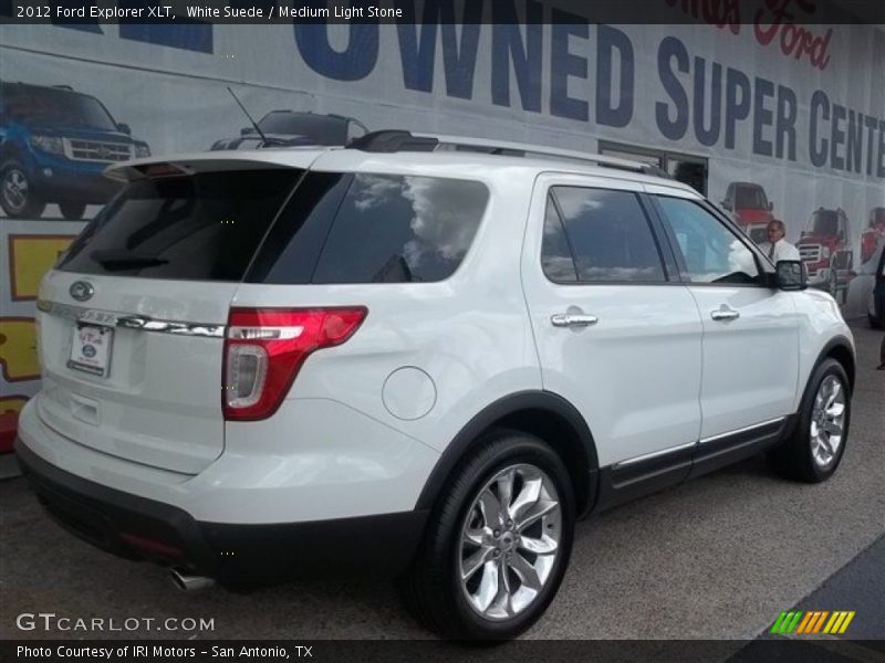 White Suede / Medium Light Stone 2012 Ford Explorer XLT