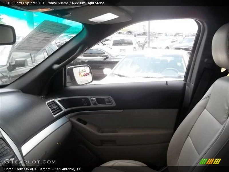White Suede / Medium Light Stone 2012 Ford Explorer XLT