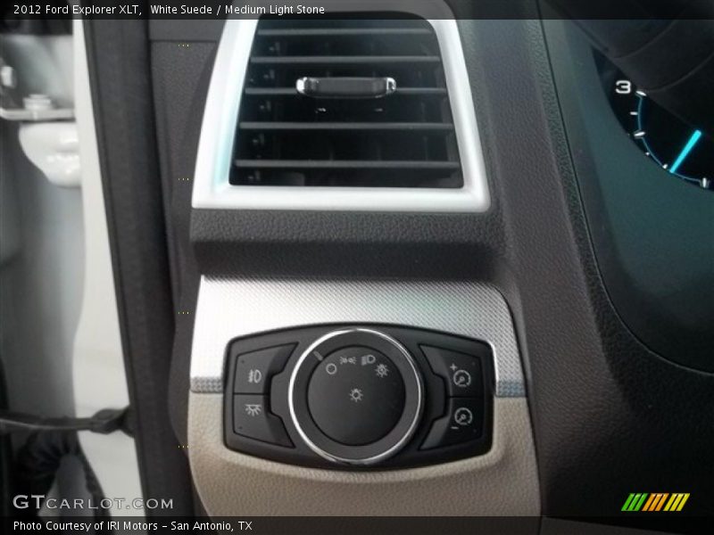 White Suede / Medium Light Stone 2012 Ford Explorer XLT