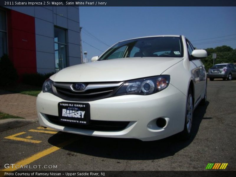 Satin White Pearl / Ivory 2011 Subaru Impreza 2.5i Wagon