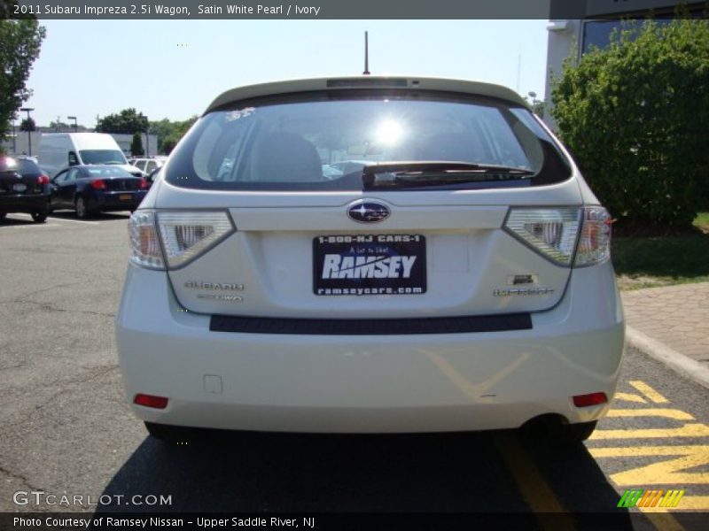 Satin White Pearl / Ivory 2011 Subaru Impreza 2.5i Wagon