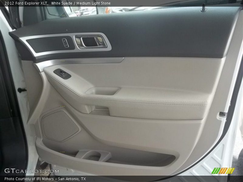 White Suede / Medium Light Stone 2012 Ford Explorer XLT