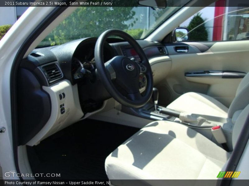 Satin White Pearl / Ivory 2011 Subaru Impreza 2.5i Wagon