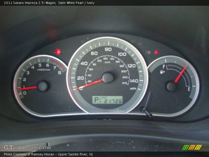 Satin White Pearl / Ivory 2011 Subaru Impreza 2.5i Wagon