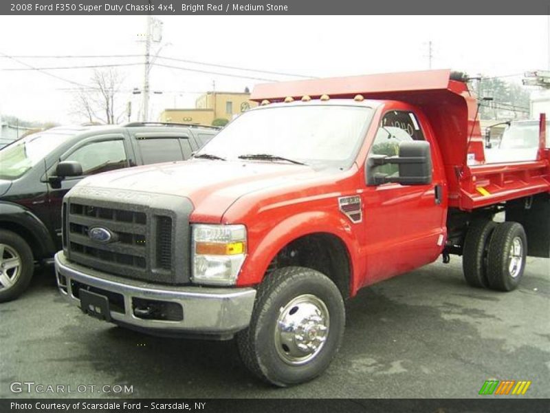 Bright Red / Medium Stone 2008 Ford F350 Super Duty Chassis 4x4