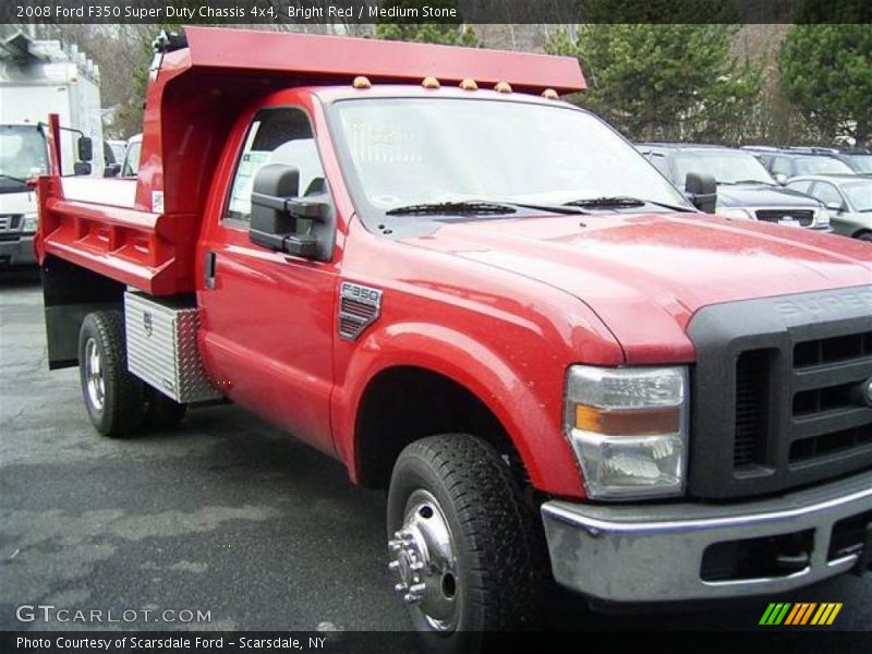 Bright Red / Medium Stone 2008 Ford F350 Super Duty Chassis 4x4