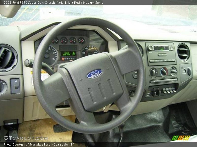 Bright Red / Medium Stone 2008 Ford F350 Super Duty Chassis 4x4