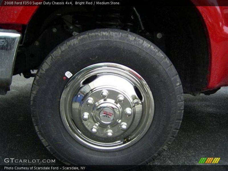 Bright Red / Medium Stone 2008 Ford F350 Super Duty Chassis 4x4