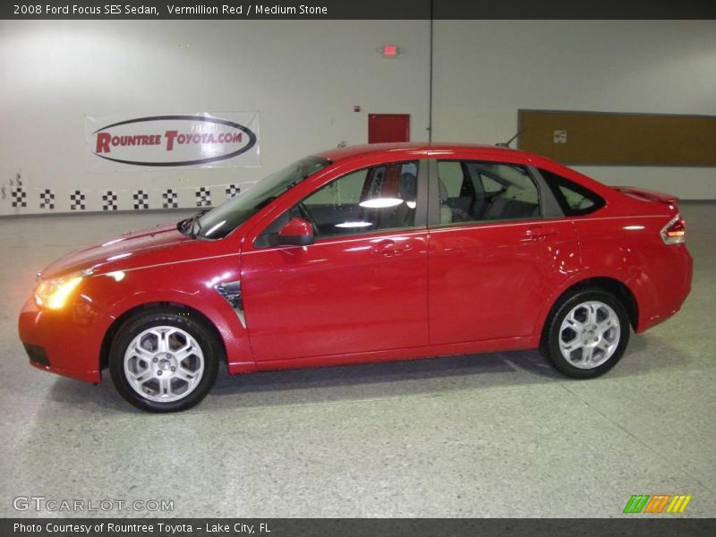 Vermillion Red / Medium Stone 2008 Ford Focus SES Sedan