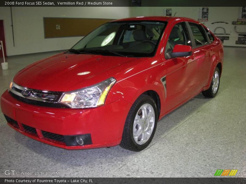 Vermillion Red / Medium Stone 2008 Ford Focus SES Sedan