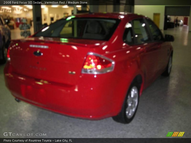 Vermillion Red / Medium Stone 2008 Ford Focus SES Sedan