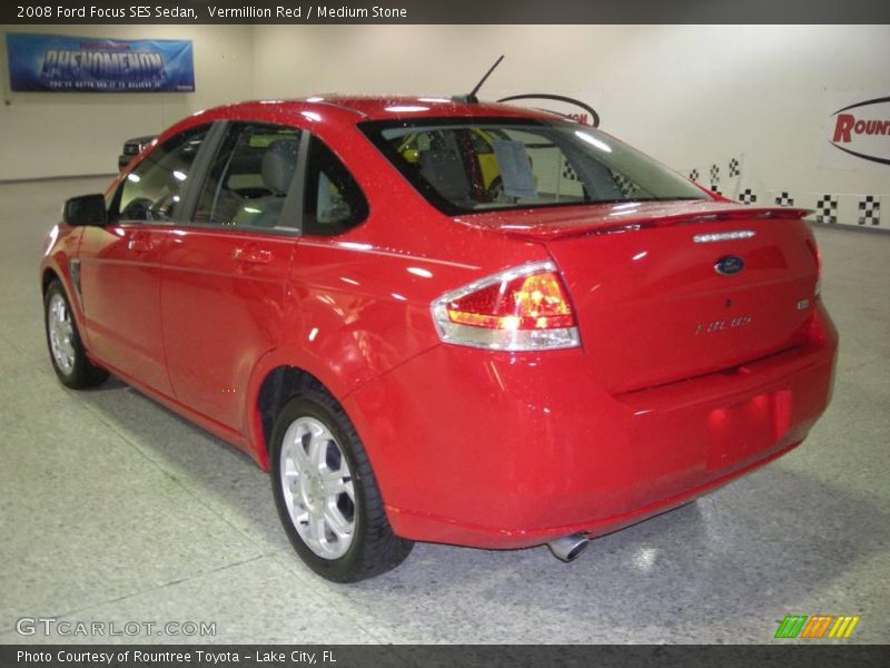 Vermillion Red / Medium Stone 2008 Ford Focus SES Sedan