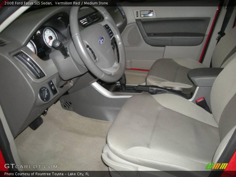 Vermillion Red / Medium Stone 2008 Ford Focus SES Sedan