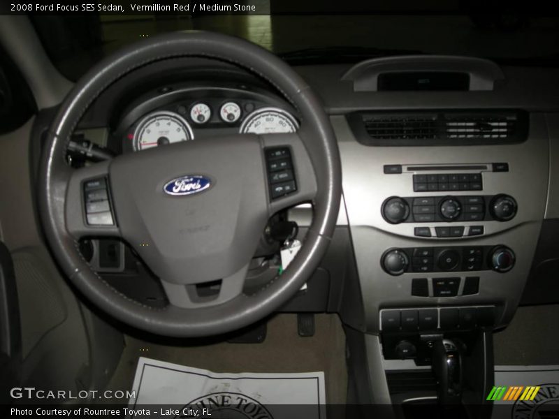 Vermillion Red / Medium Stone 2008 Ford Focus SES Sedan