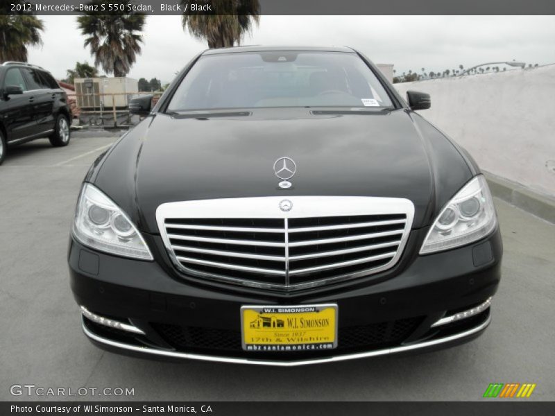 Black / Black 2012 Mercedes-Benz S 550 Sedan