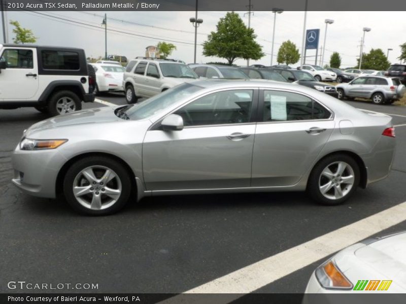 Palladium Metallic / Ebony 2010 Acura TSX Sedan