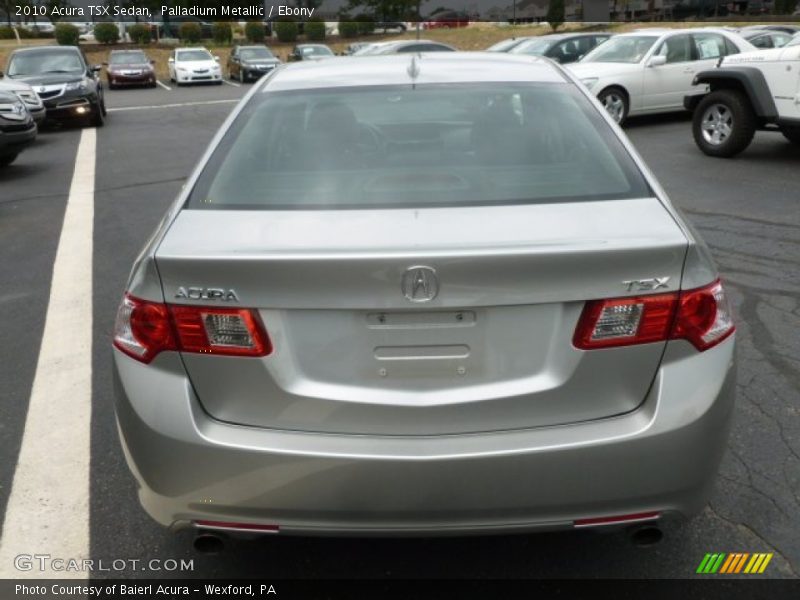 Palladium Metallic / Ebony 2010 Acura TSX Sedan