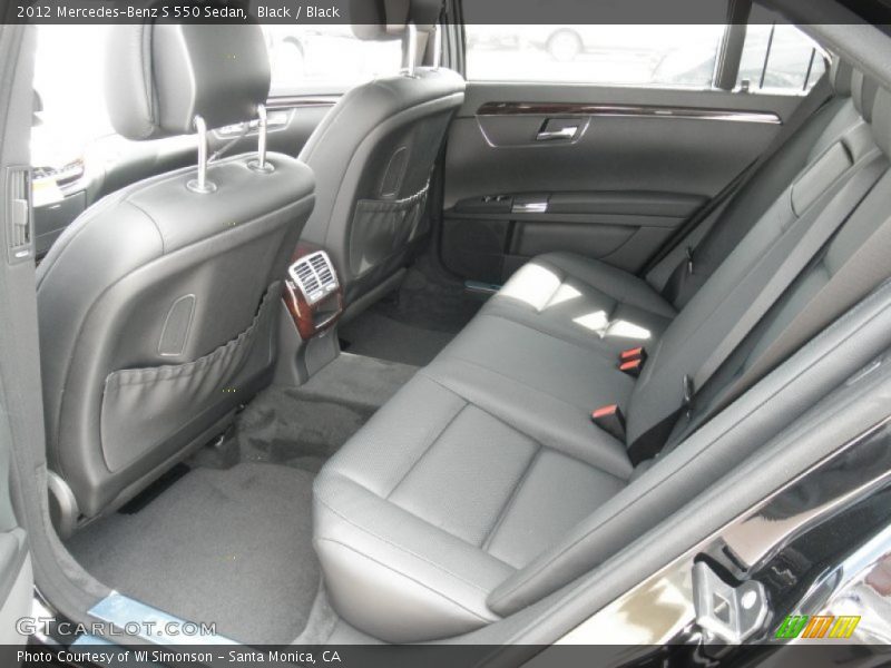 Black / Black 2012 Mercedes-Benz S 550 Sedan