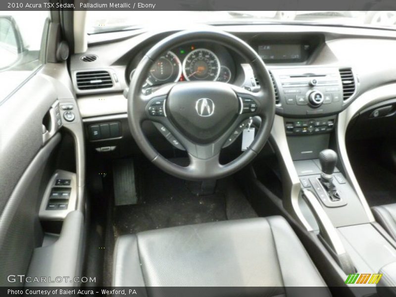 Palladium Metallic / Ebony 2010 Acura TSX Sedan