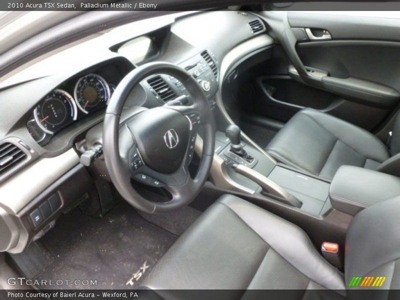 Palladium Metallic / Ebony 2010 Acura TSX Sedan