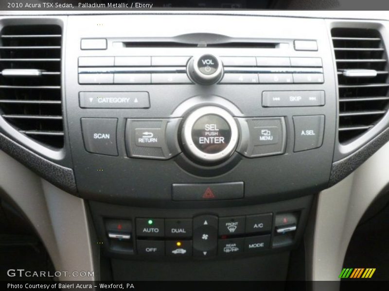 Palladium Metallic / Ebony 2010 Acura TSX Sedan