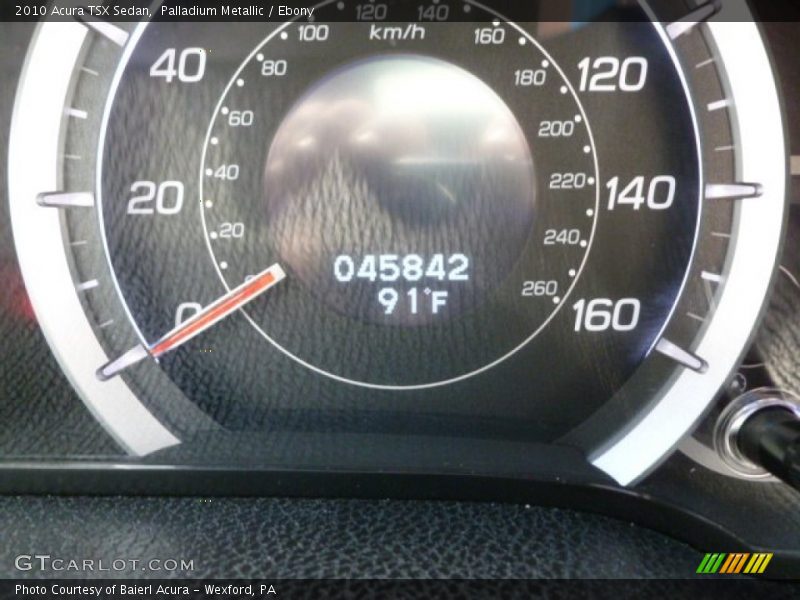 Palladium Metallic / Ebony 2010 Acura TSX Sedan