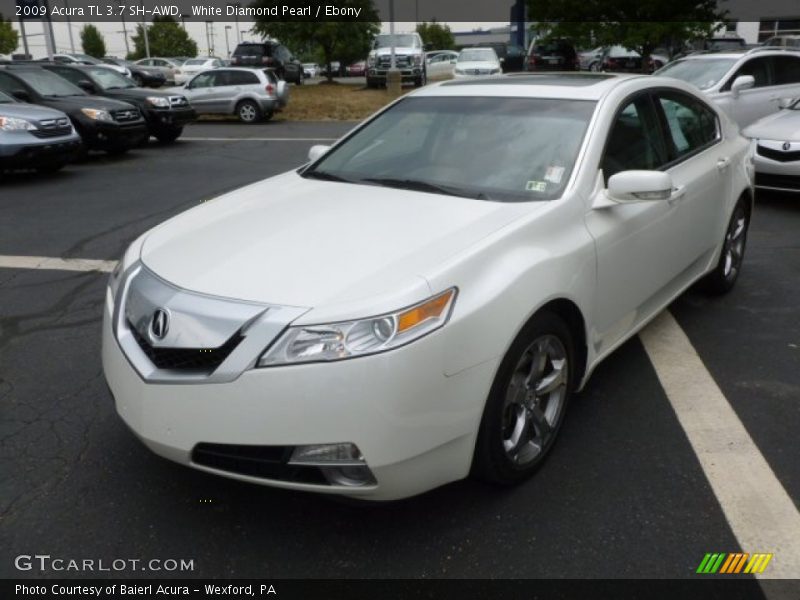 White Diamond Pearl / Ebony 2009 Acura TL 3.7 SH-AWD