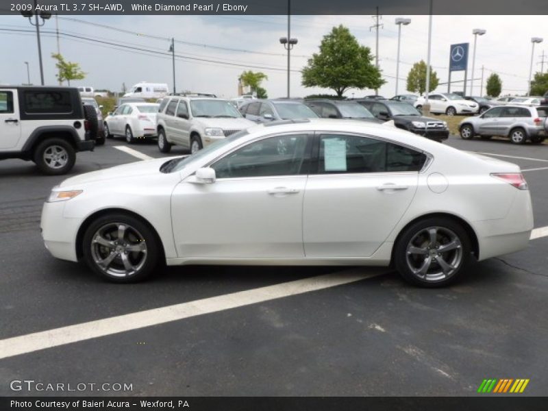 White Diamond Pearl / Ebony 2009 Acura TL 3.7 SH-AWD