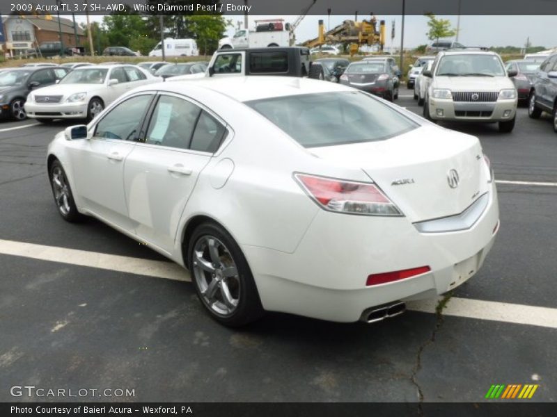 White Diamond Pearl / Ebony 2009 Acura TL 3.7 SH-AWD