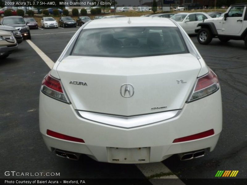 White Diamond Pearl / Ebony 2009 Acura TL 3.7 SH-AWD