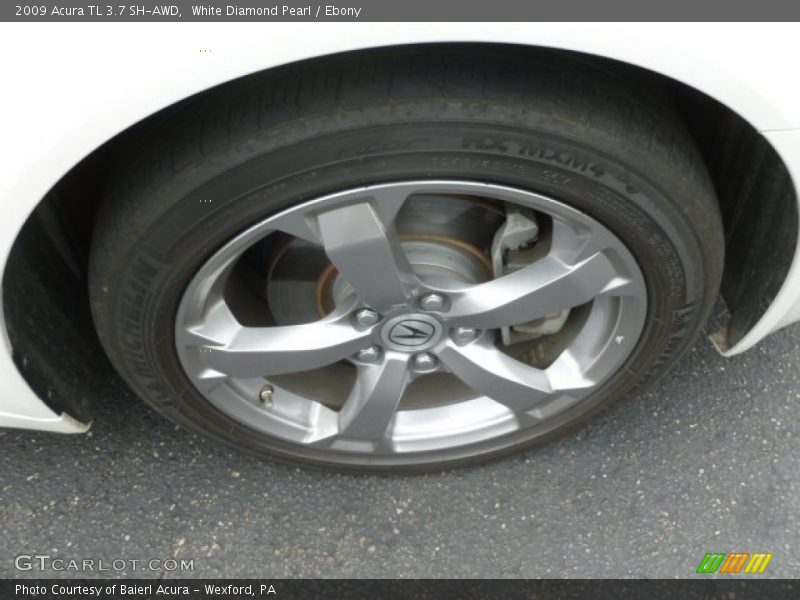 White Diamond Pearl / Ebony 2009 Acura TL 3.7 SH-AWD