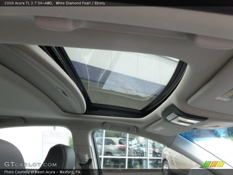 White Diamond Pearl / Ebony 2009 Acura TL 3.7 SH-AWD