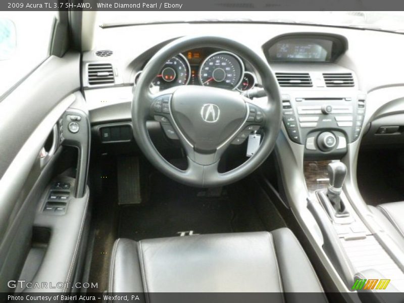 White Diamond Pearl / Ebony 2009 Acura TL 3.7 SH-AWD