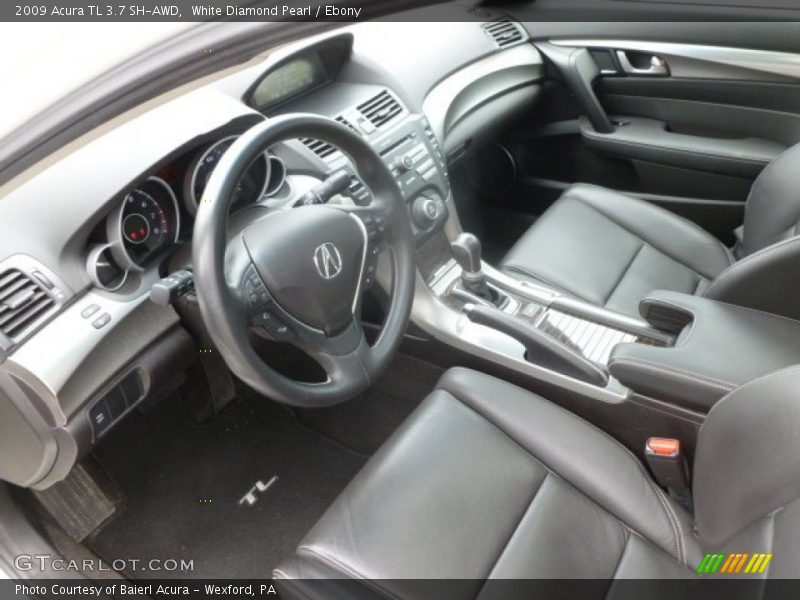 White Diamond Pearl / Ebony 2009 Acura TL 3.7 SH-AWD