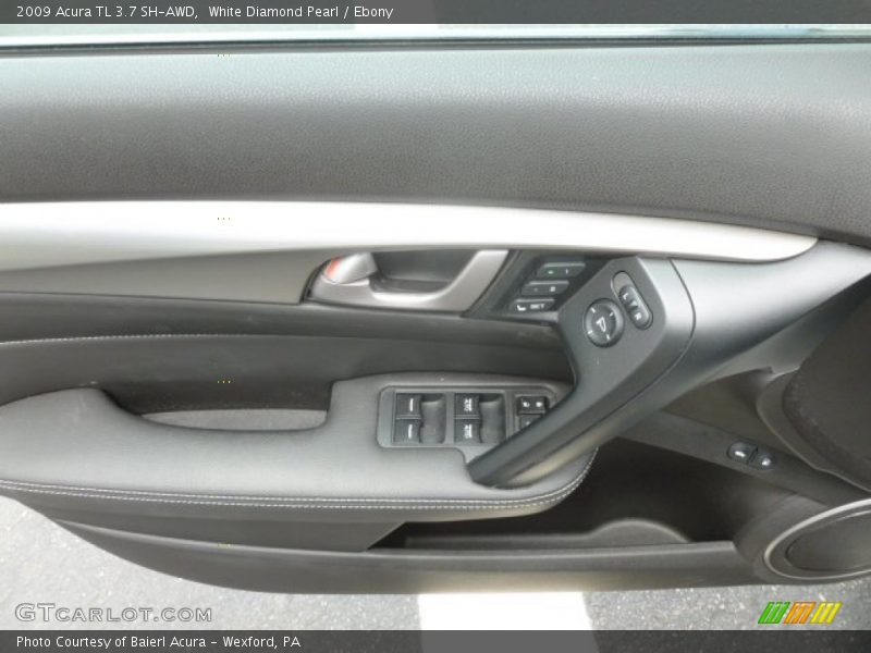 White Diamond Pearl / Ebony 2009 Acura TL 3.7 SH-AWD