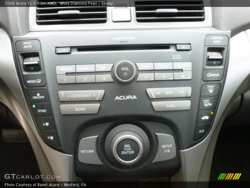 White Diamond Pearl / Ebony 2009 Acura TL 3.7 SH-AWD