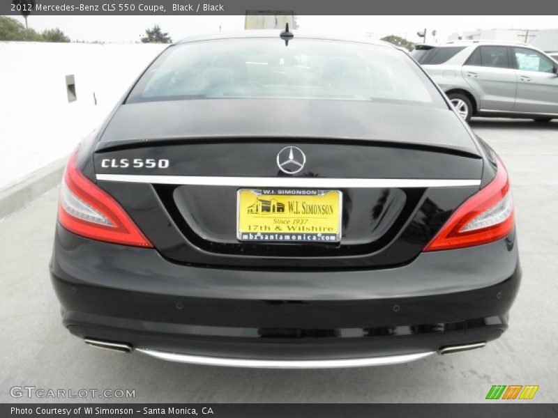 Black / Black 2012 Mercedes-Benz CLS 550 Coupe