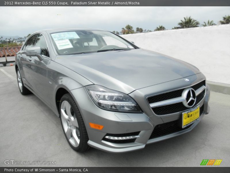 Palladium Silver Metallic / Almond/Mocha 2012 Mercedes-Benz CLS 550 Coupe