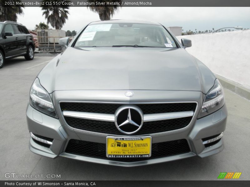 Palladium Silver Metallic / Almond/Mocha 2012 Mercedes-Benz CLS 550 Coupe