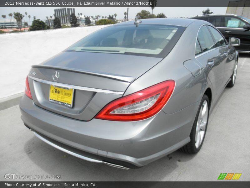 Palladium Silver Metallic / Almond/Mocha 2012 Mercedes-Benz CLS 550 Coupe