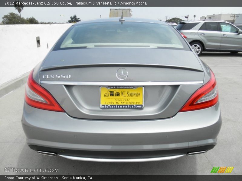 Palladium Silver Metallic / Almond/Mocha 2012 Mercedes-Benz CLS 550 Coupe