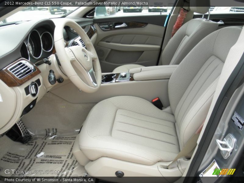Palladium Silver Metallic / Almond/Mocha 2012 Mercedes-Benz CLS 550 Coupe