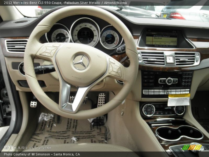 Palladium Silver Metallic / Almond/Mocha 2012 Mercedes-Benz CLS 550 Coupe